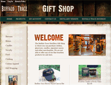 Tablet Screenshot of buffalotracegiftshop.com